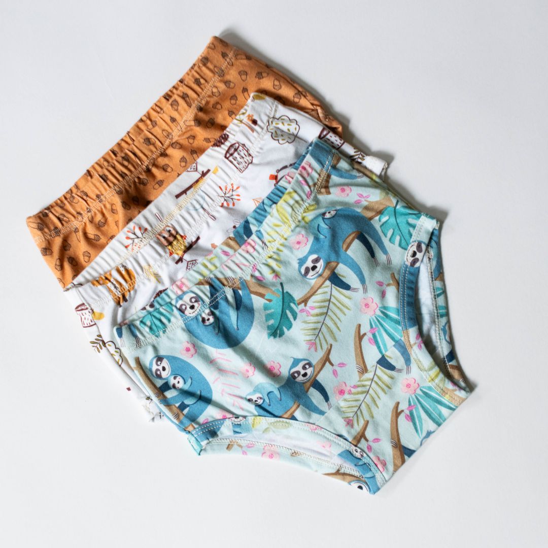 Forest Pack — Organic Cotton Undies for Girls (Size 4)