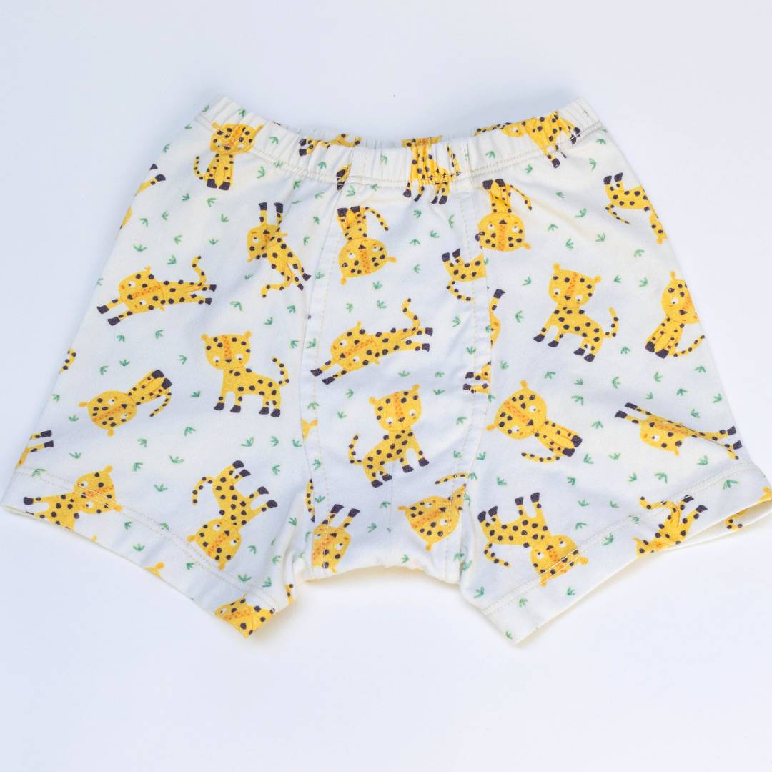 Organic Safari Boxer Briefs Underwear for Growing Boys (2 Pack)