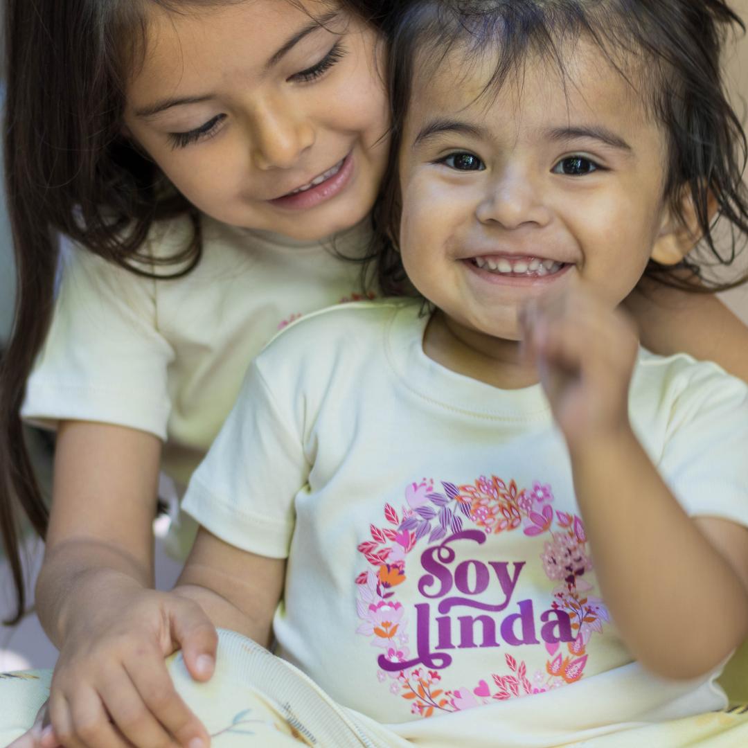 Organic cotton graphic tee Soy Linda Ruby