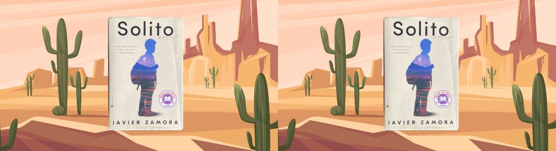 Book over a desert illustration