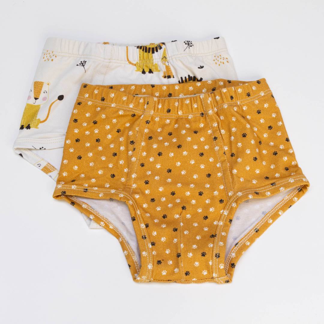 Calzoncillos clásicos de algodón orgánico Leones (pack de 2)