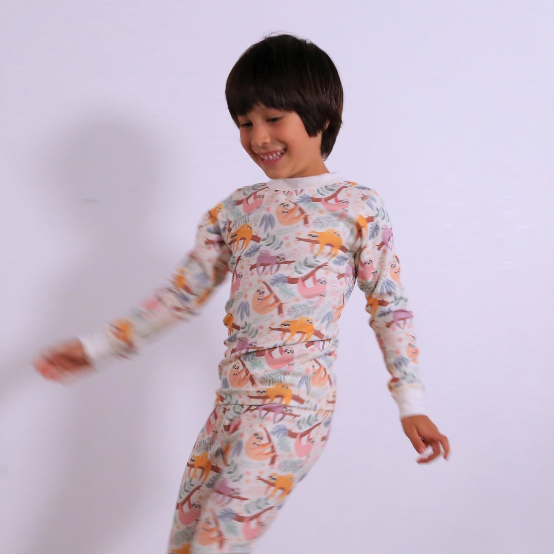 Organic Cotton Sloth Pajamas