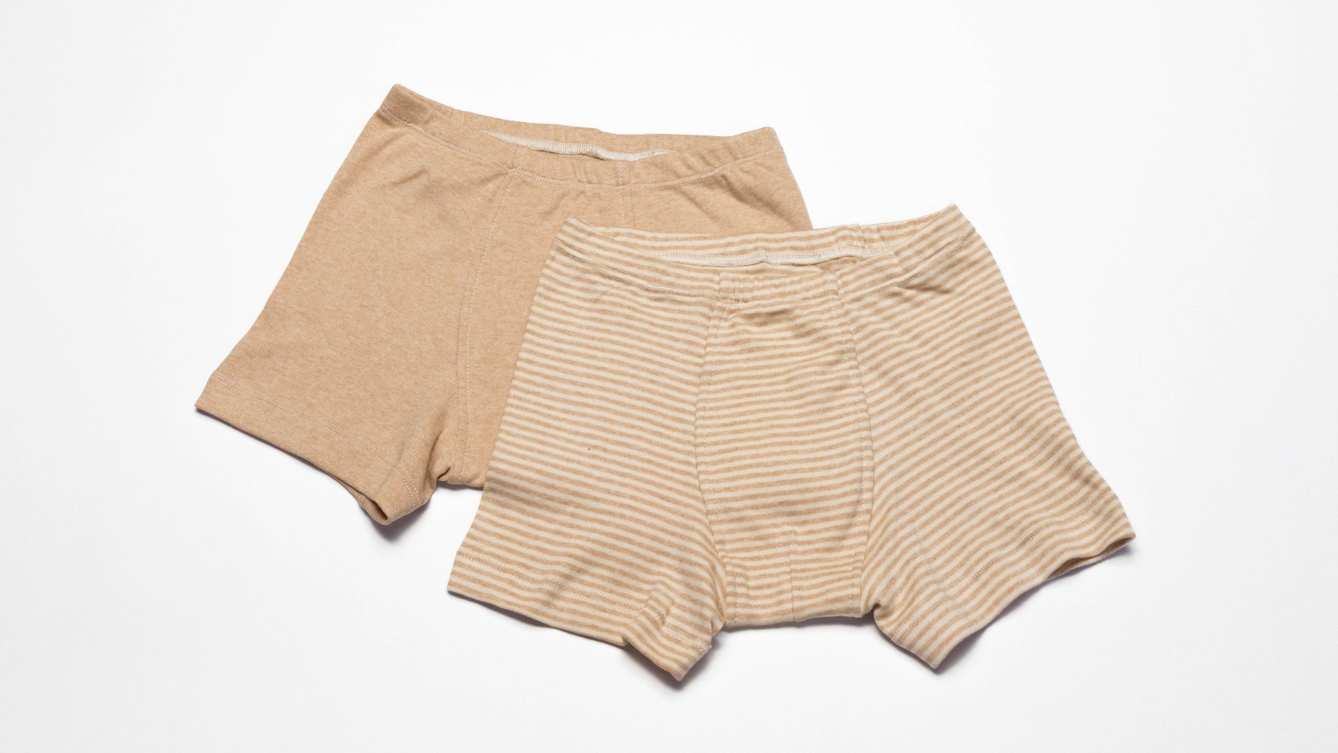 Two pairs of Organic cotton boxer briefs for sensitive skin