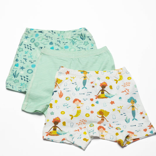 Organic Girls Boxer Briefs Undies (3-Pack)