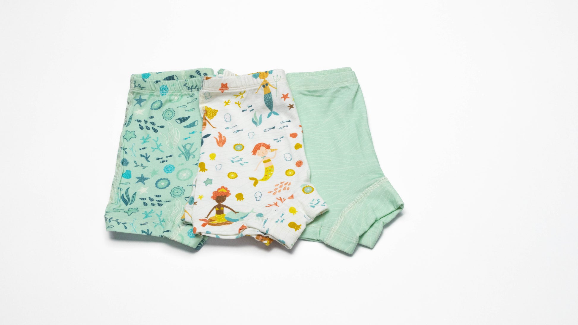 Organic cotton Mermaids Boxer Briefs for girls. Sensitive skin