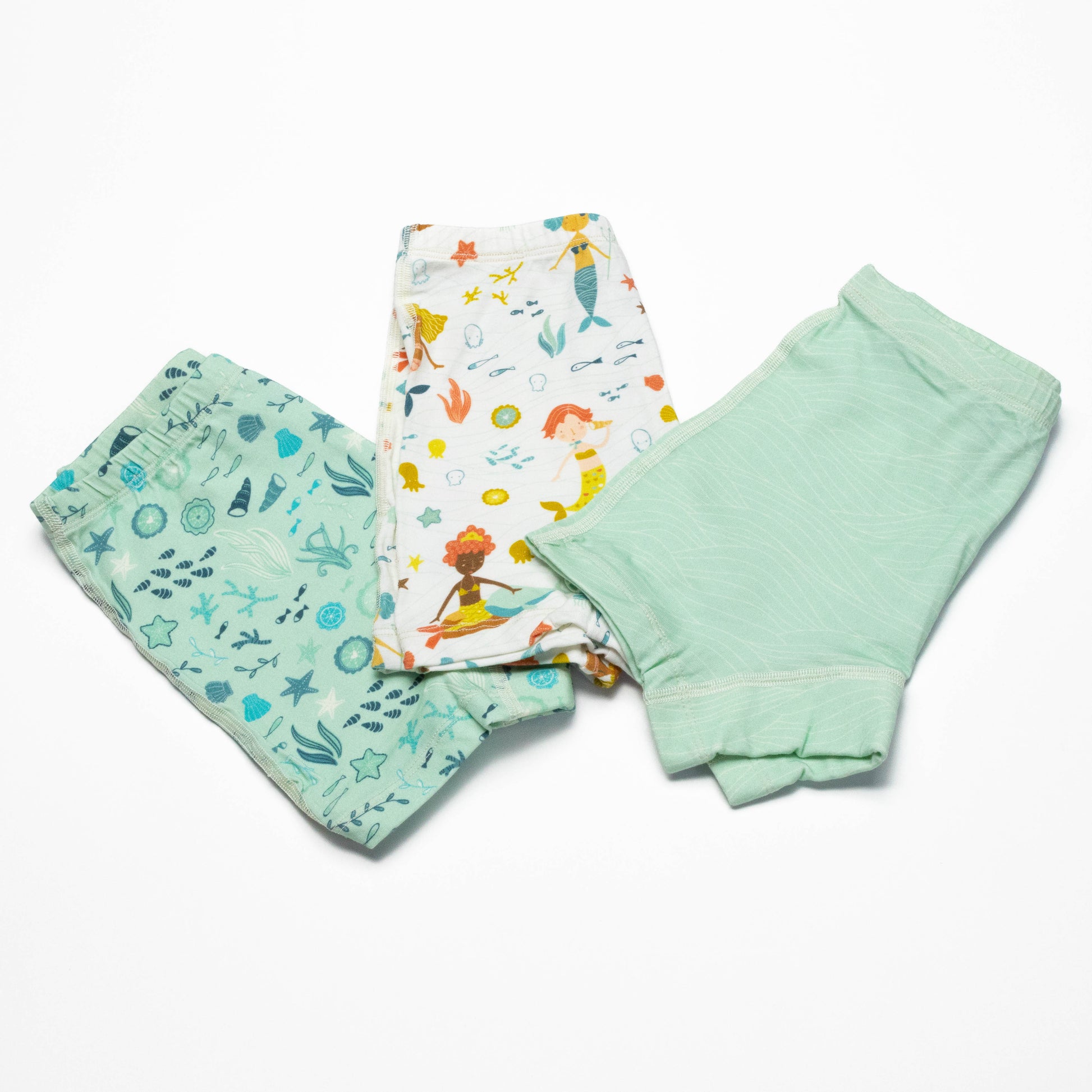 Organic cotton Mermaids Boxer Briefs for girls. Sensitive skin