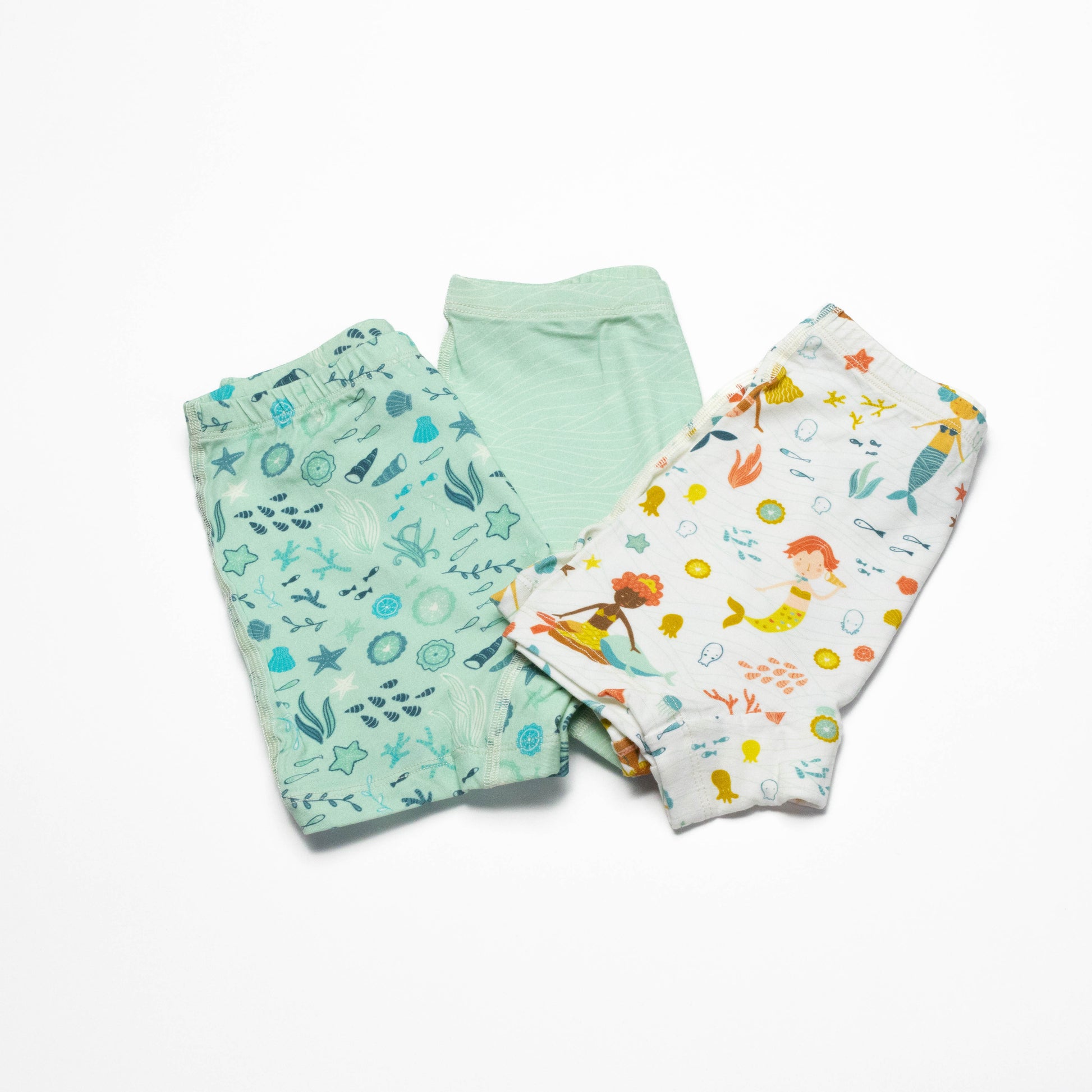 Organic cotton Mermaids Boxer Briefs for girls. Sensitive skin
