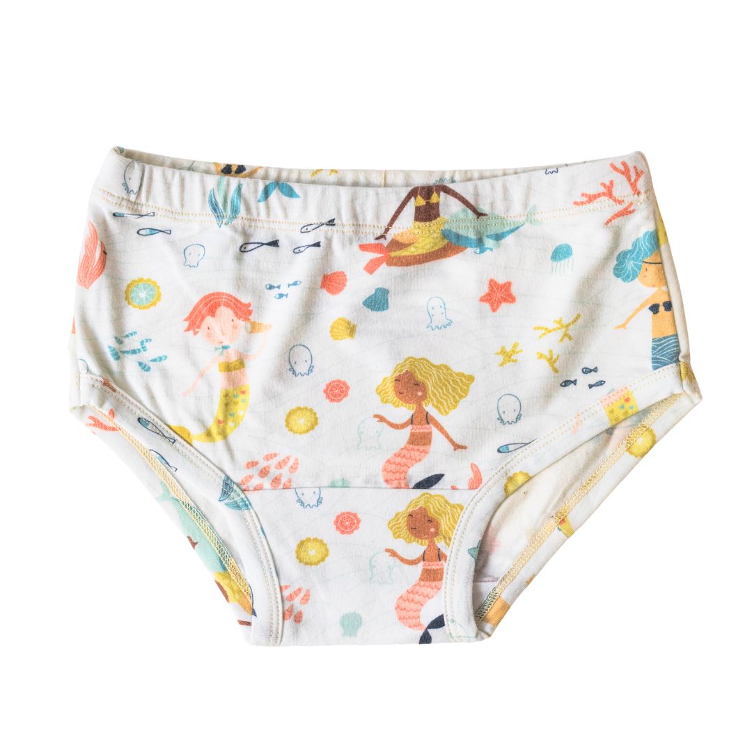 Mermaid Adventure Organic Cotton Undies (5 Pack)
