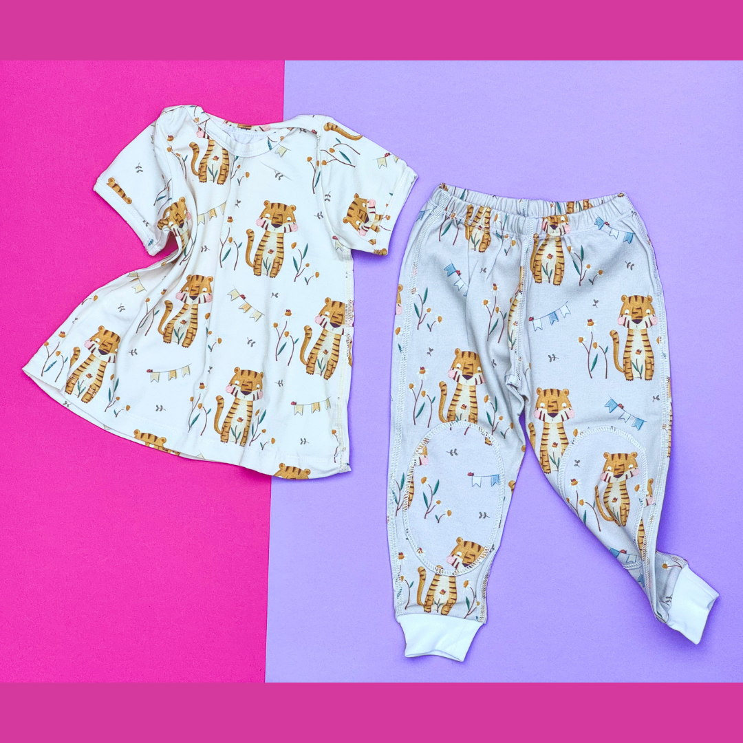Organic Baby Tunic and Crawling Pants Set