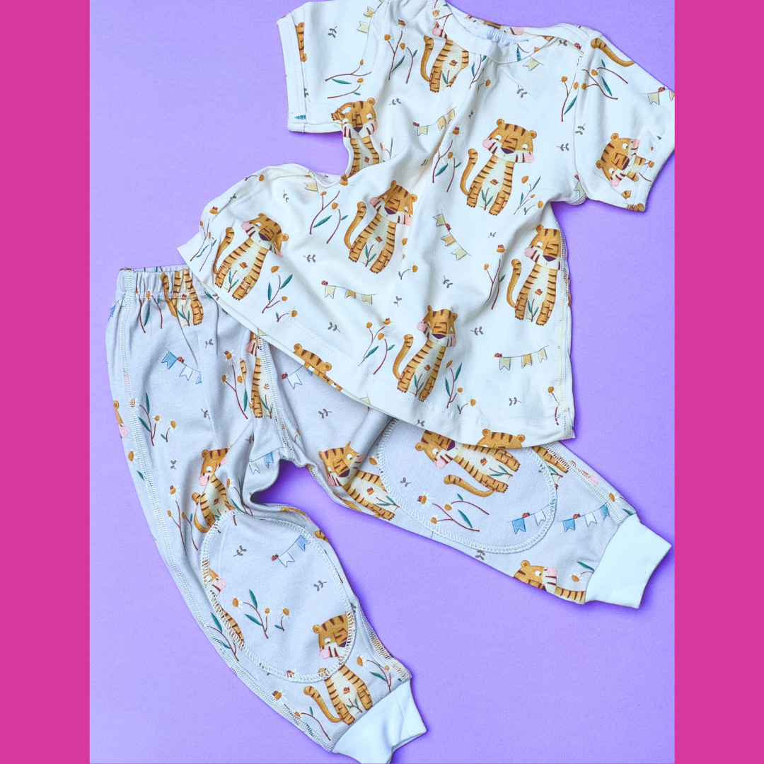Organic Baby Tunic and Crawling Pants Set