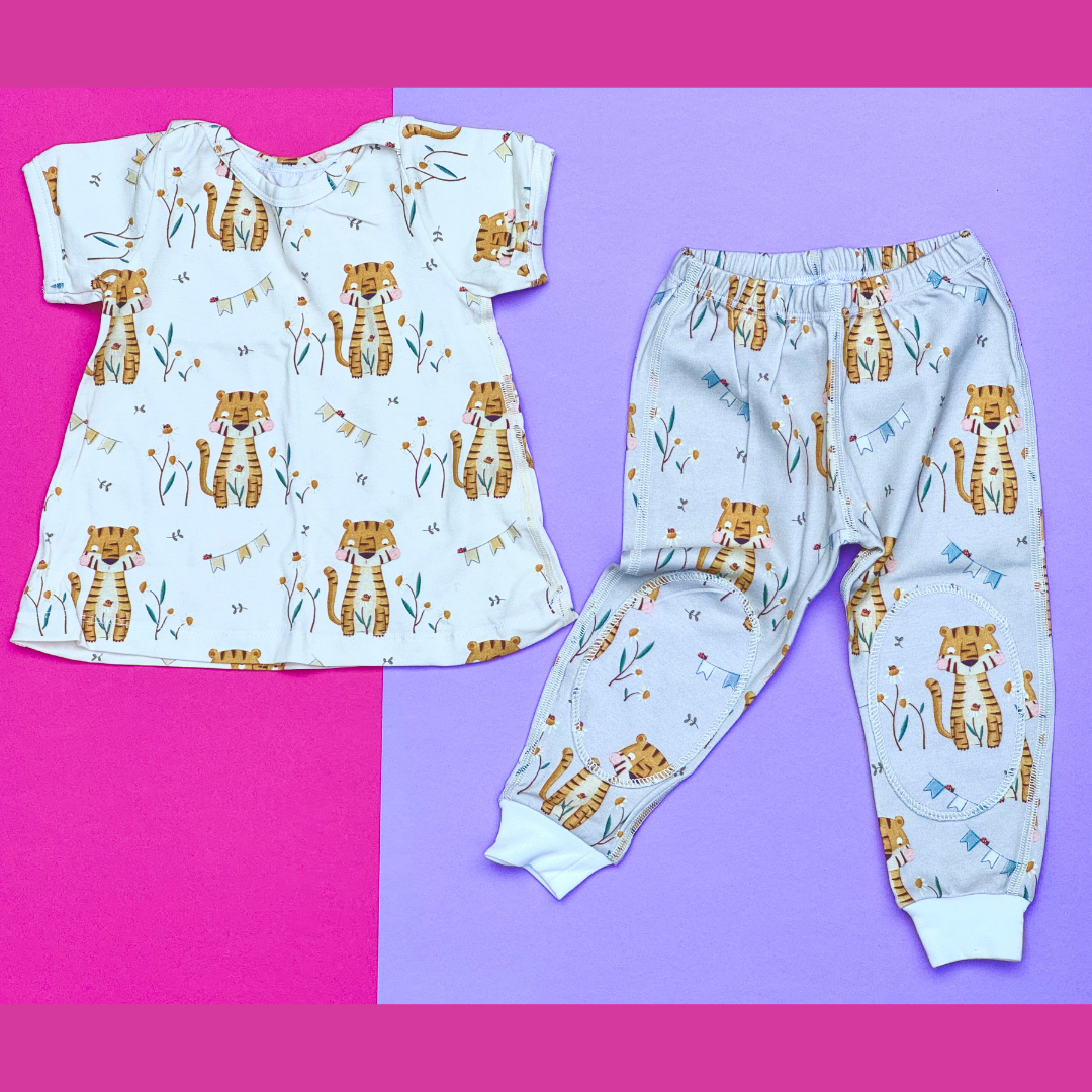 Organic Baby Tunic and Crawling Pants Set