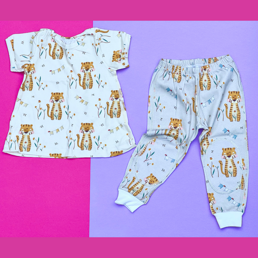 Organic Baby Tunic and Crawling Pants Set
