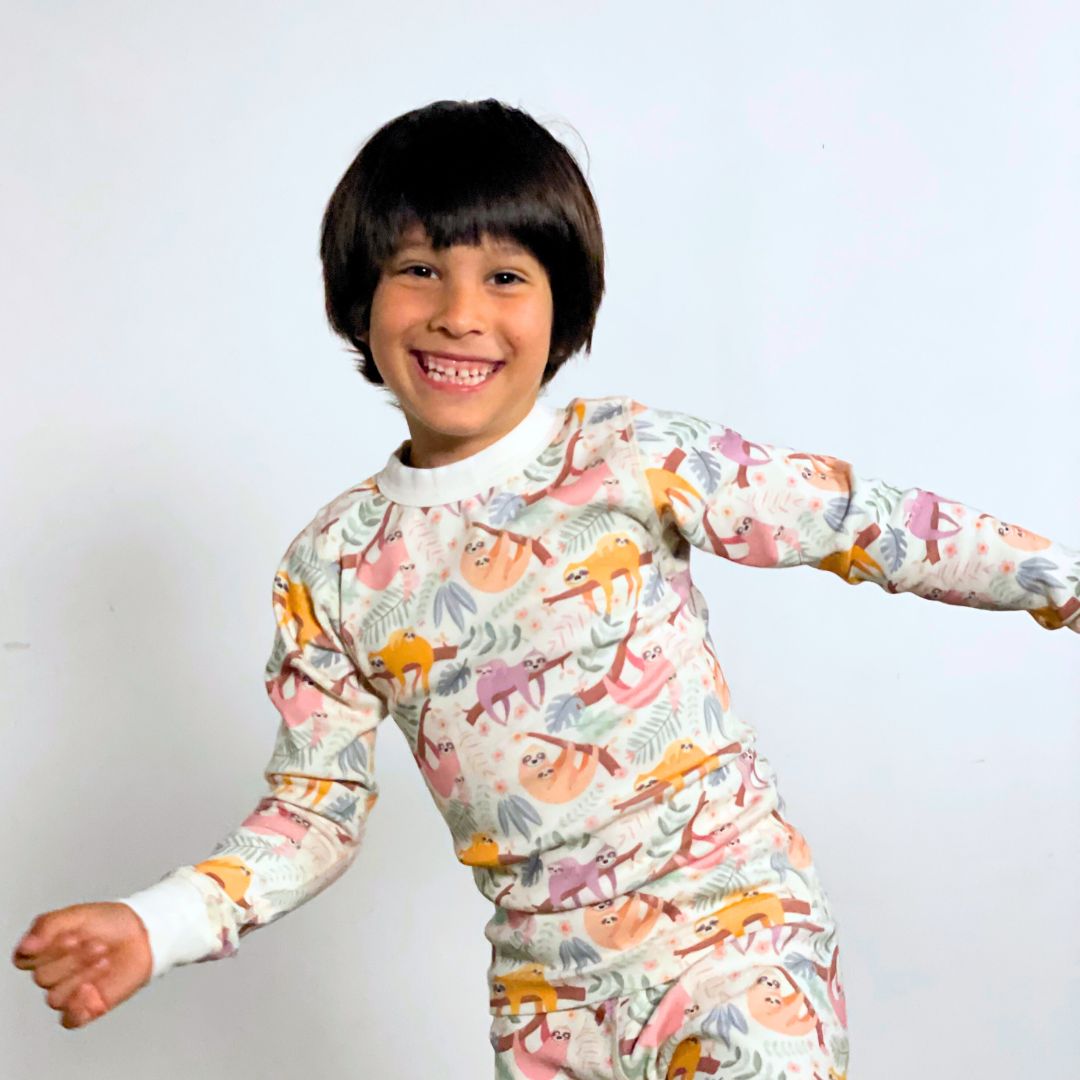 Organic Cotton Sloth Pajamas