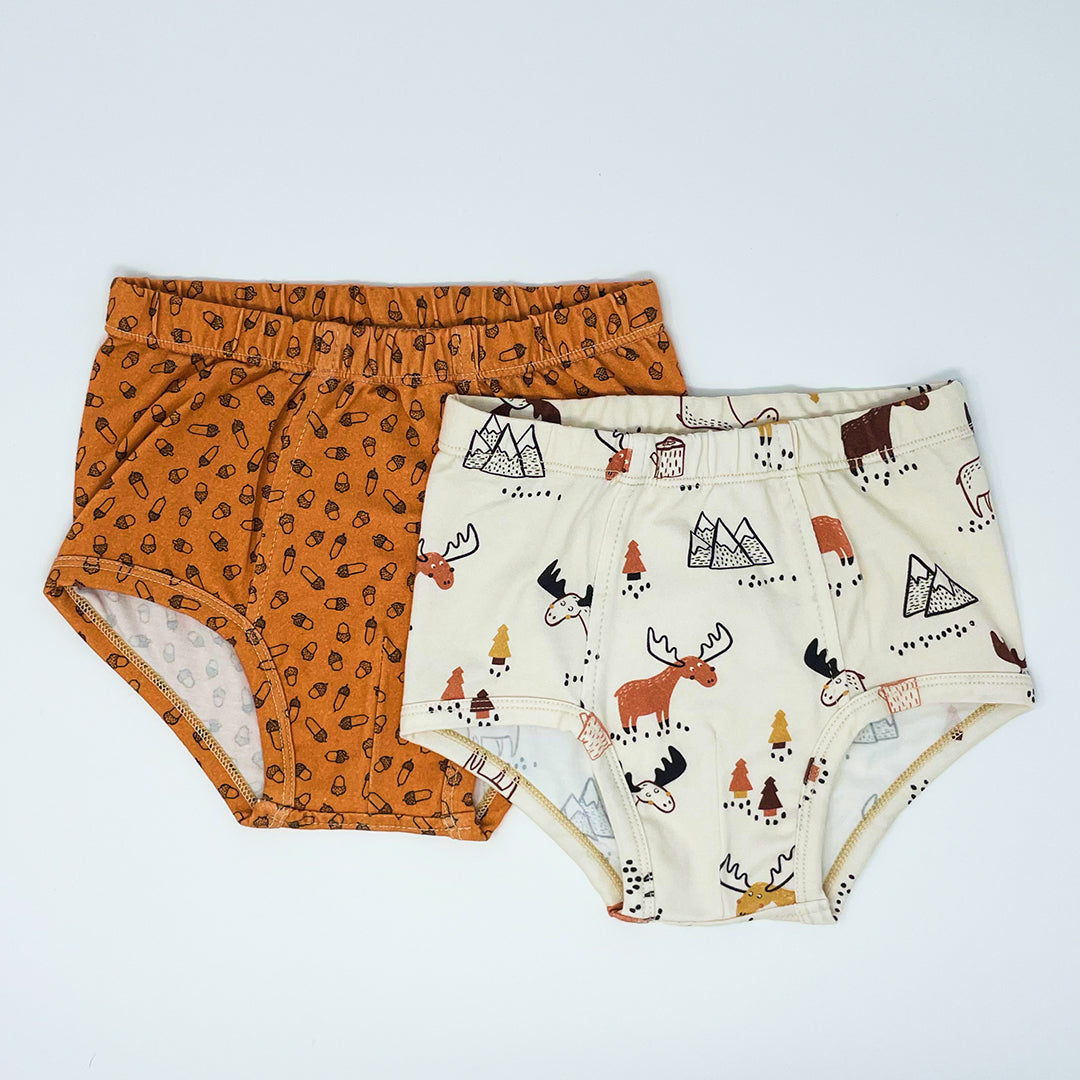 Organic Cotton Classic Briefs Moose (2-Pack)