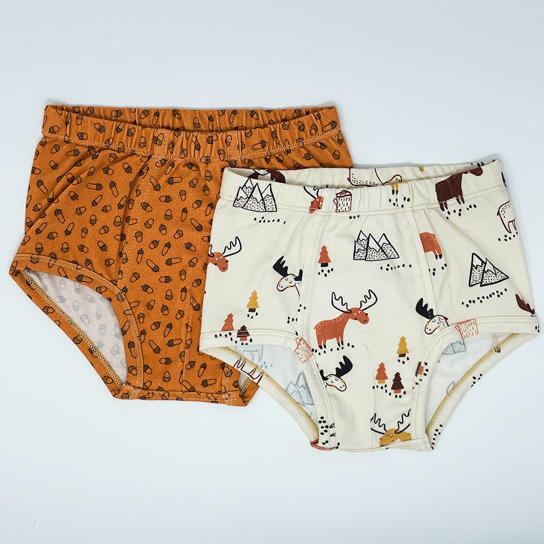 Organic Cotton Classic Briefs Moose (2-Pack)