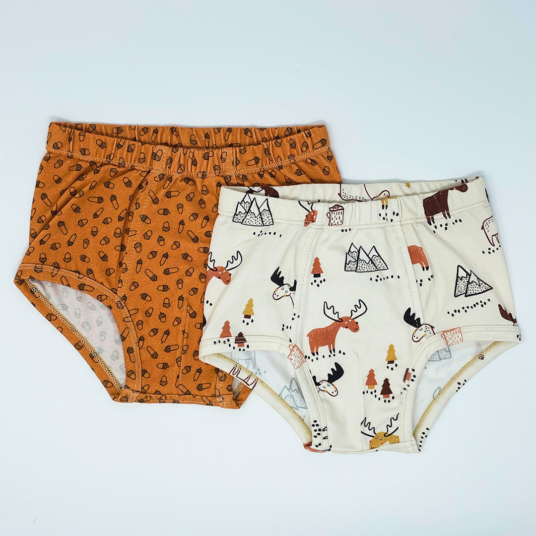 Organic Cotton Classic Briefs Moose (2-Pack)