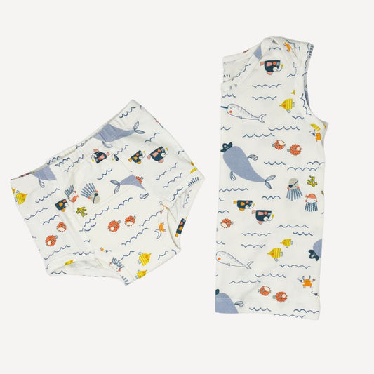 Set Top + Training pants Ocean