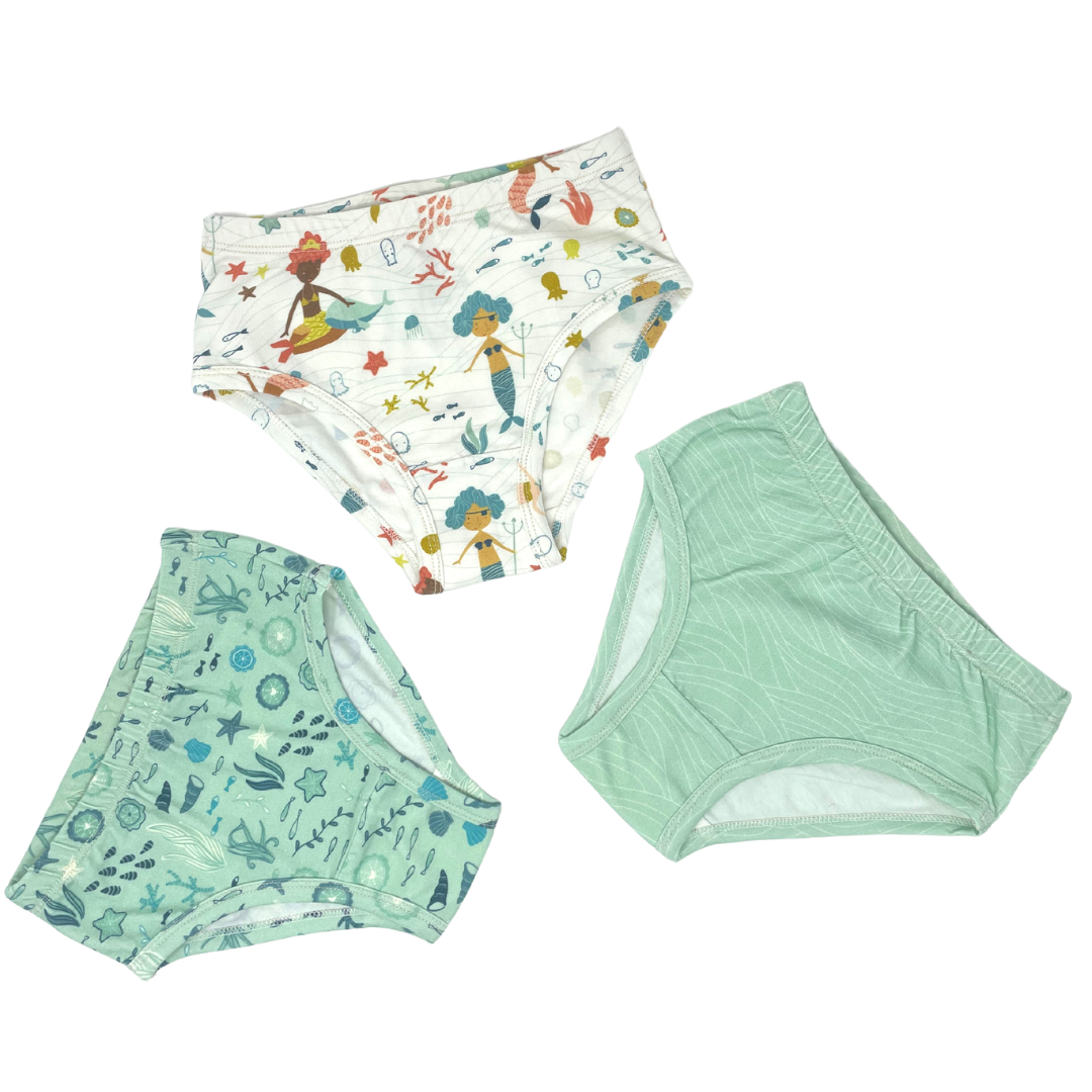 Organic Cotton Undies Mermaids (3-Pack)