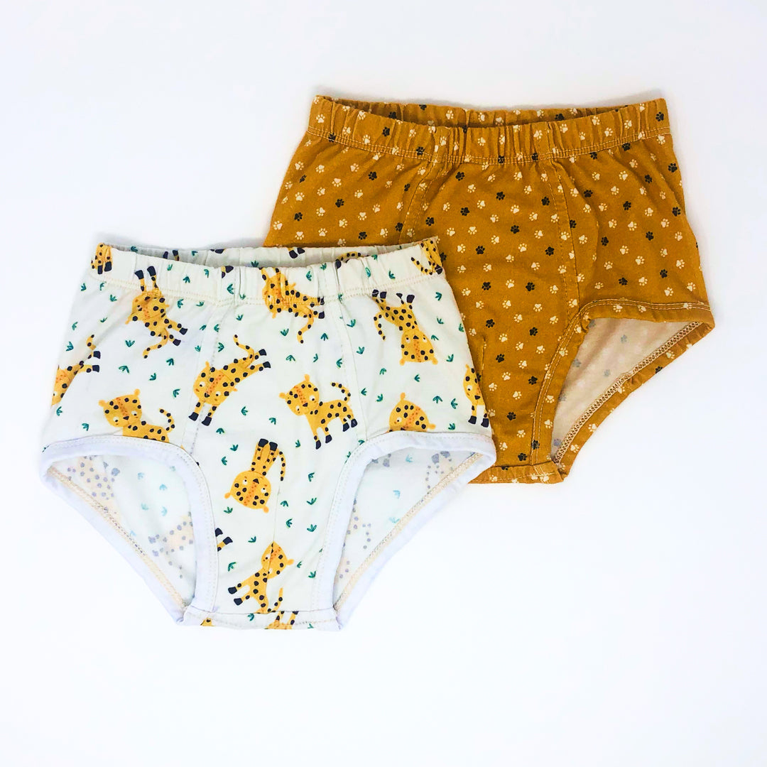 Organic Cotton Classic Briefs Cheetahs (2-Pack)